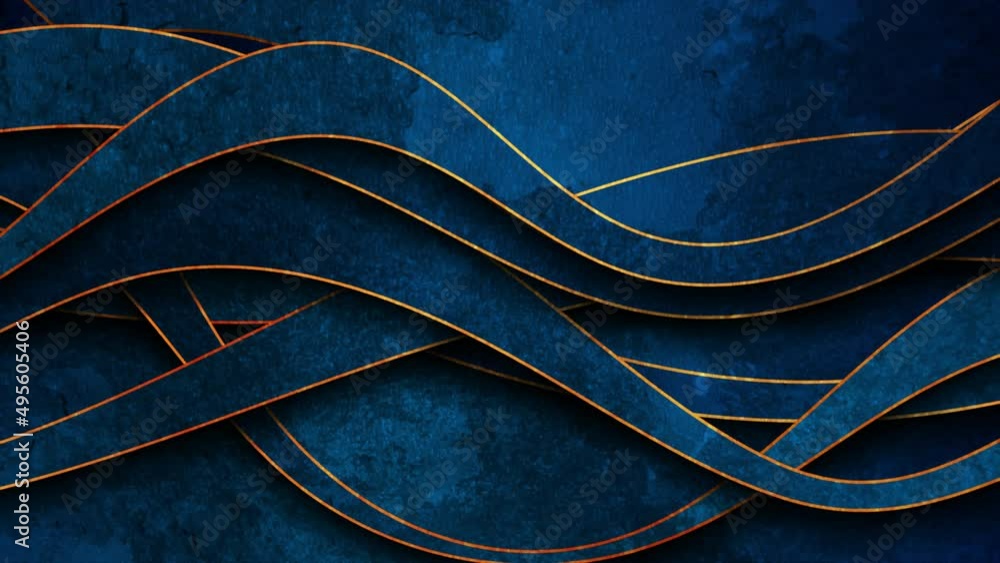Video Stock Dark blue grunge corporate abstract wavy motion background ...