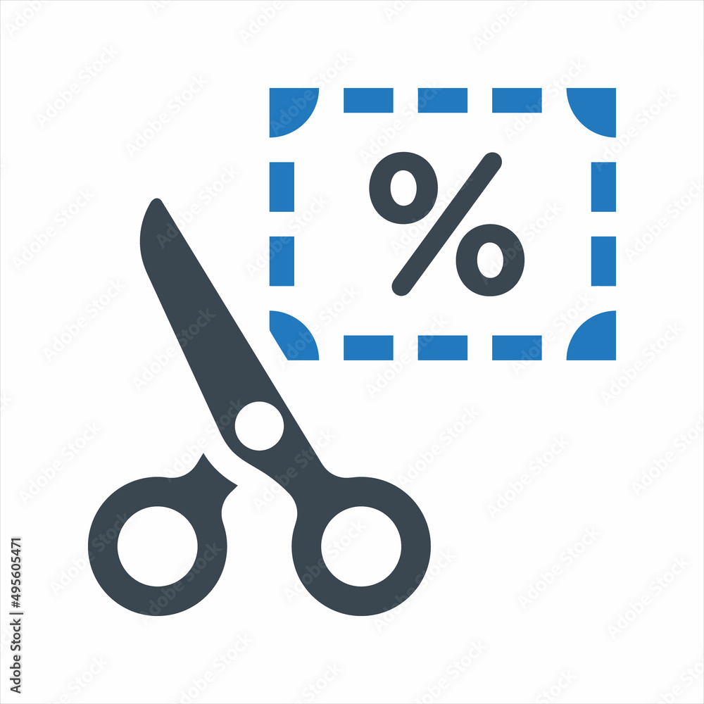 Discount icon. Vector and glyph Discount icon. Vector and glyph