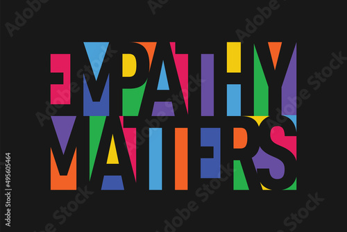 Empathy Matters vector lettering