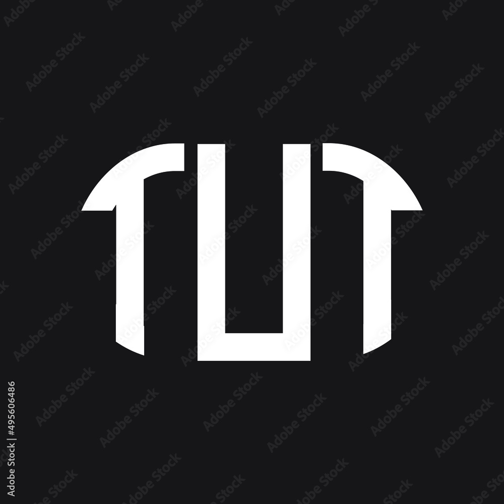 TUT letter logo design on black background. TUT creative initials letter logo concept. TUT letter design. TUT letter logo design on black background. TUT creative initials letter logo concept. TUT letter design.