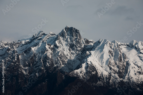 snow covered mountains photo
