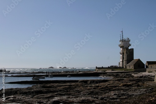 la côte rocheuse à Penmarc'h en Bretagne