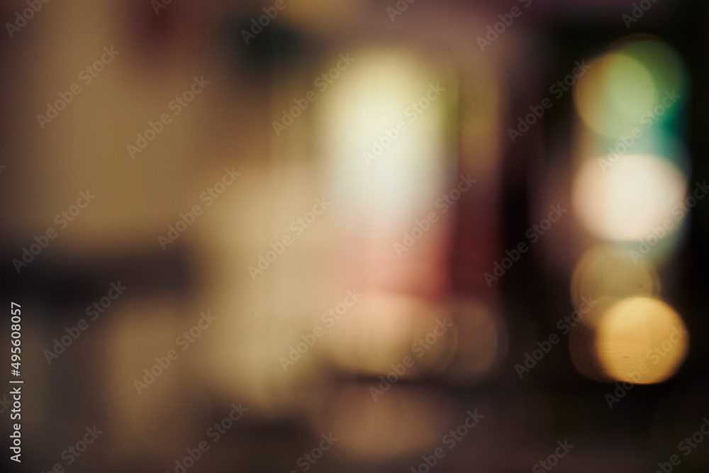 Defocused Image Of Illuminated Lights At Night Defocused Image Of Illuminated Lights At Night