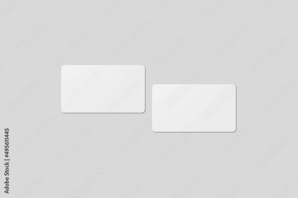 Blank business card for mockup. 3D Render. Blank business card for mockup. 3D Render.