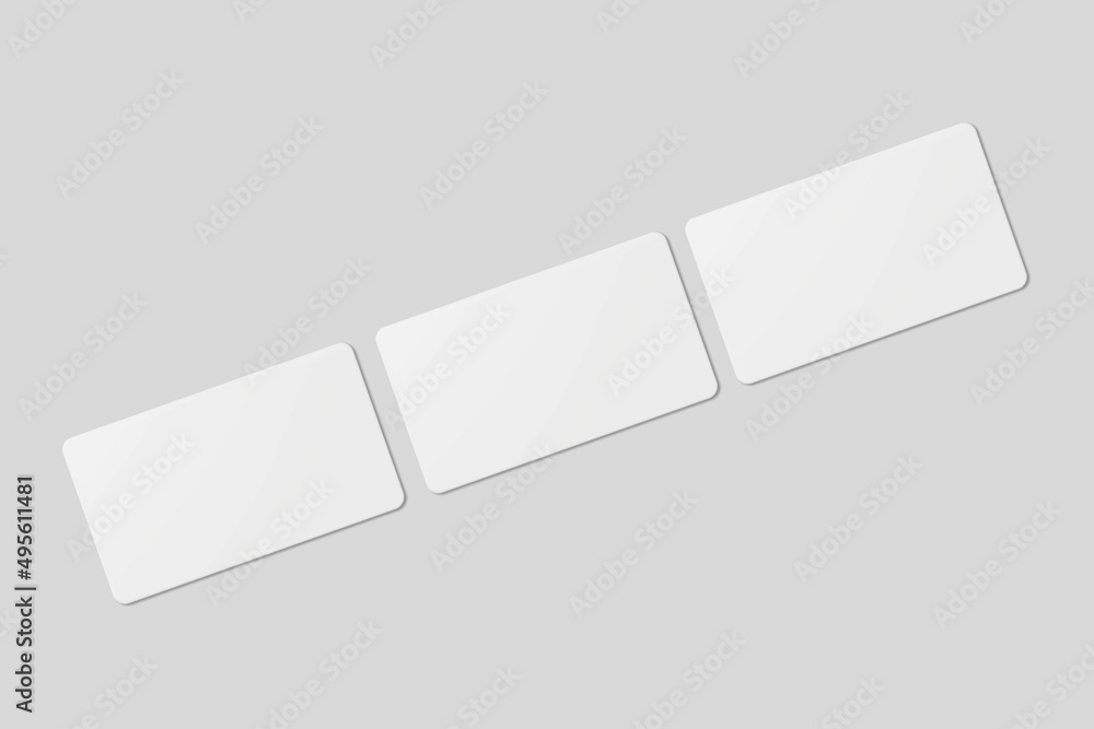Blank business card for mockup. 3D Render. Blank business card for mockup. 3D Render.