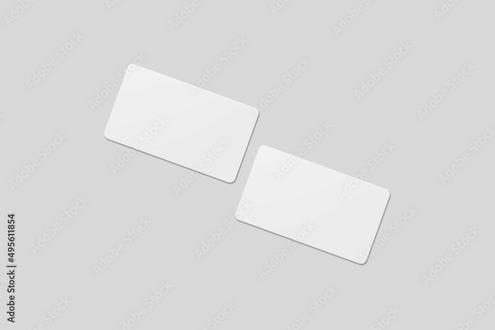 Blank business card for mockup. 3D Render. Blank business card for mockup. 3D Render.