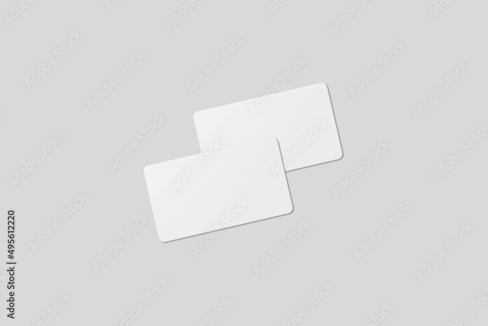 Blank business card for mockup. 3D Render. Blank business card for mockup. 3D Render.