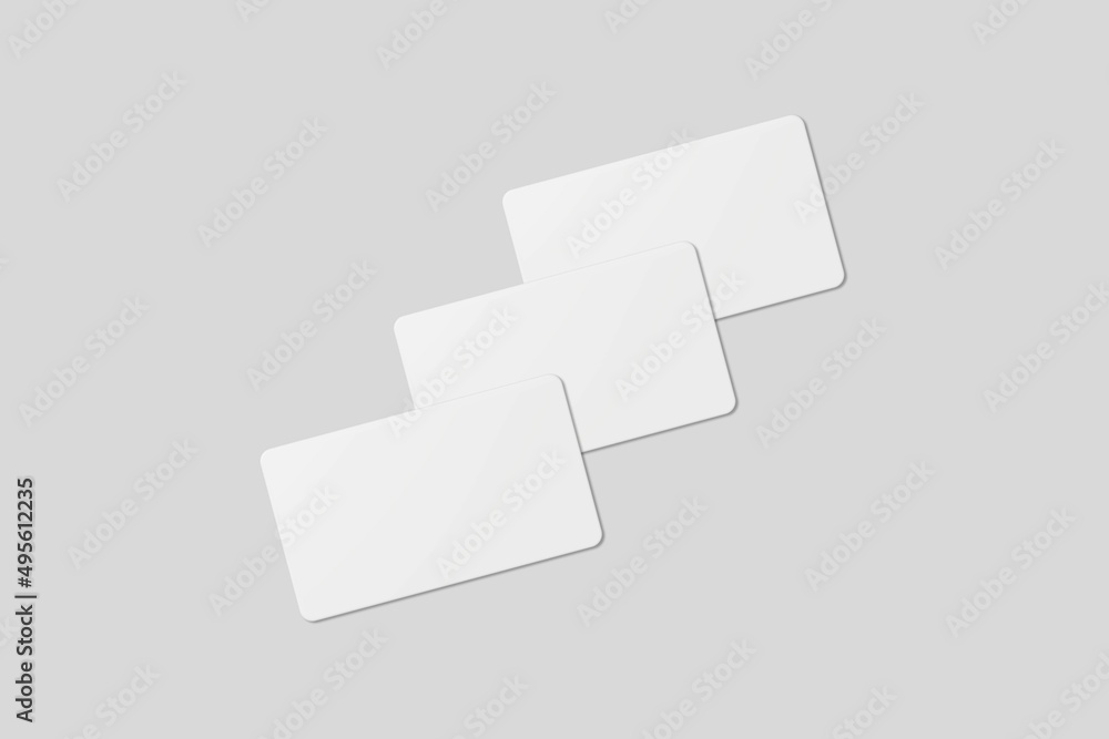 Blank business card for mockup. 3D Render. Blank business card for mockup. 3D Render.