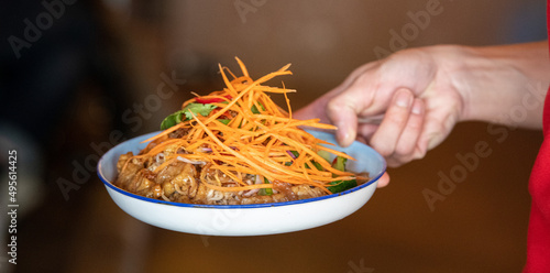 Vietnamesisches Street Food auf einem Straßenfest Foodfestival  photo