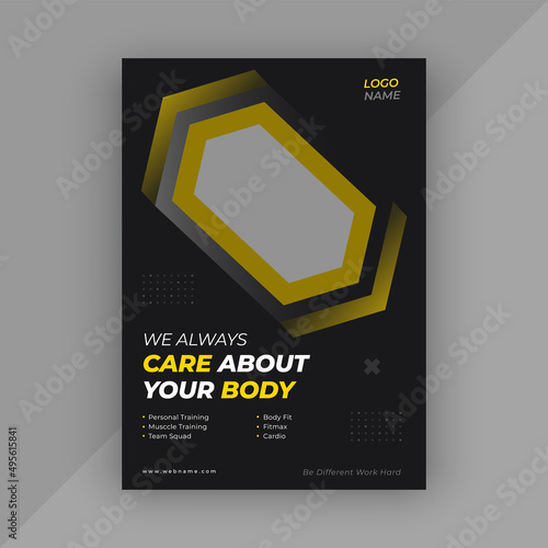 Fitness and gym brochure design