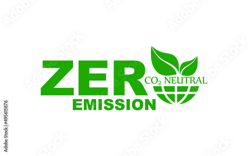 reducing CO2 emissions to stop climate change. green energy background	