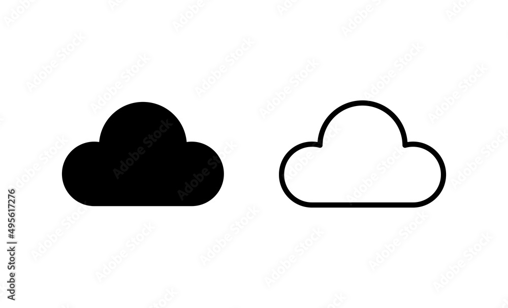 Cloud icon vector. cloud sign and symbol Cloud icon vector. cloud sign and symbol