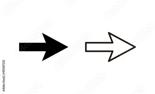 Arrow icon vector. Arrow sign and symbol for web design.