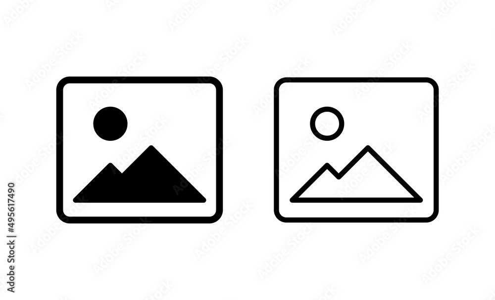 Picture icon vector. photo gallery sign and symbol. image icon Picture icon vector. photo gallery sign and symbol. image icon