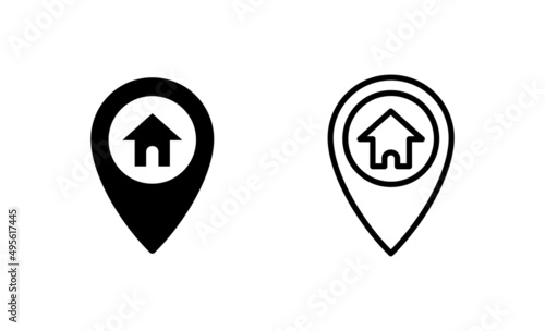 Free Download Maps and pin icon vector. location sign and symbol. geo locate, pointer icon. - GFXLoad