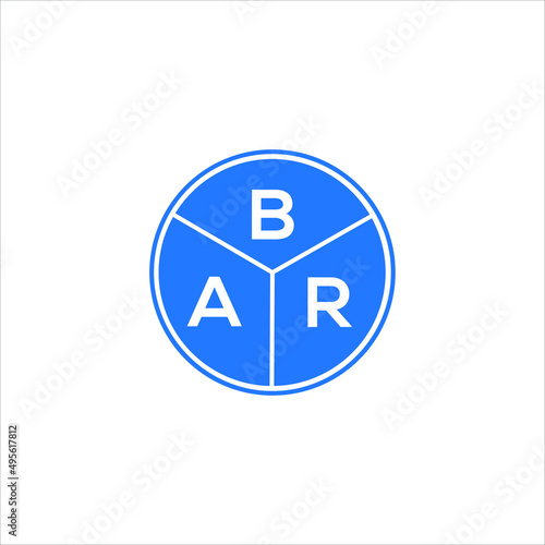 BAR letter logo design on White background. BAR creative initials letter logo concept. BAR letter design. 