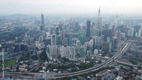 Photography Beautiful view of Kuala Lumpur cityscape in Malaysia