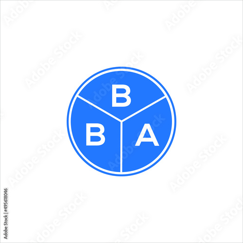BBA letter logo design on White background. BBA creative initials letter logo concept. BBA letter design. 
