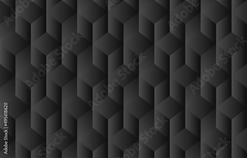 abstract black cube gradient background design. mosaic pattern. 