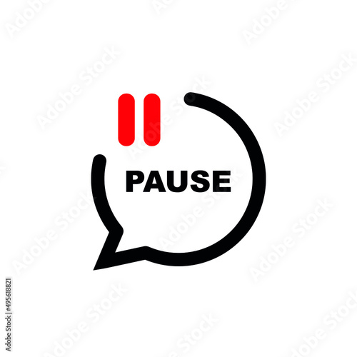 pause button	 photo