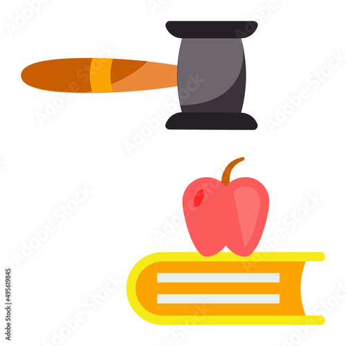 Organic Farming Act Concept,  Agricultural Pesticides Rules vector color icon design, Lawyer and Legal System symbol, Different Fields of Law Sign, Advocate and attorney stock illustration