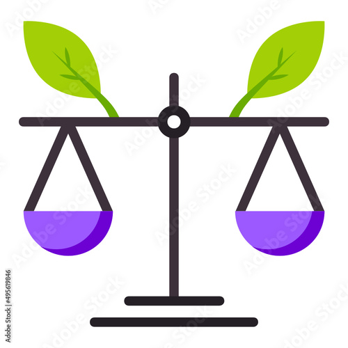 Environmental and Climate Law Concept, natural resources act vector color icon design, Lawyer and Legal System symbol, Different Fields of Law Sign, Advocate and attorney stock illustration