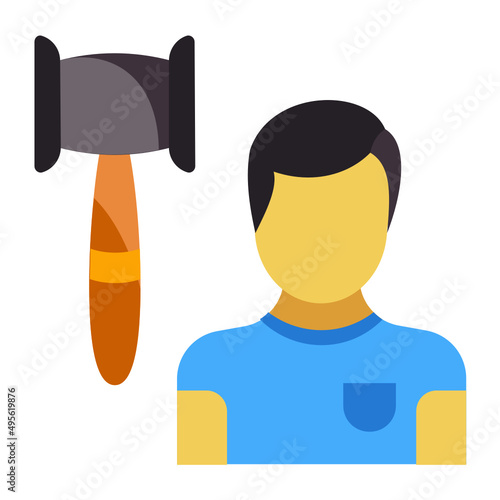 private client law Concept, private individuals vector color icon design, Lawyer and Legal System symbol, Different Fields of Law Sign, Advocate and attorney stock illustration