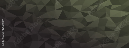 low poly abstract background. dark natural colors chaotic triangles of variable size and rotation. Minimalist layout for business card landing page wallpaper website brochure. Trendy vector eps10
