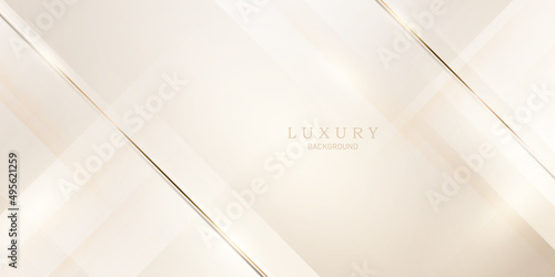 golden luxury background with elegant golden line elements Modern 3d Abstract Vector Illustration Design
