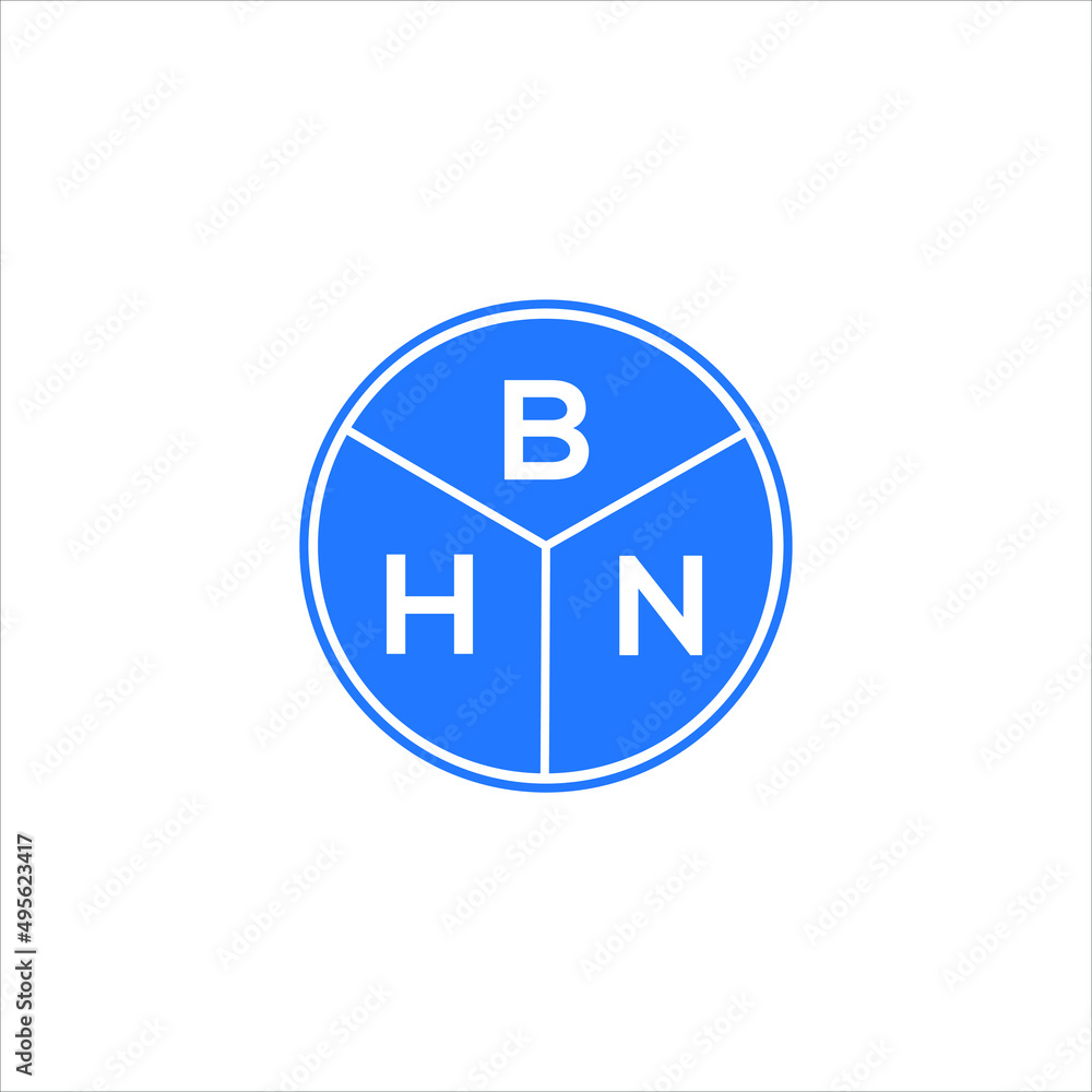 BHN letter logo design on white background. BHN creative circle letter logo concept. BHN letter design. BHN letter logo design on white background. BHN creative circle letter logo concept. BHN letter design.
