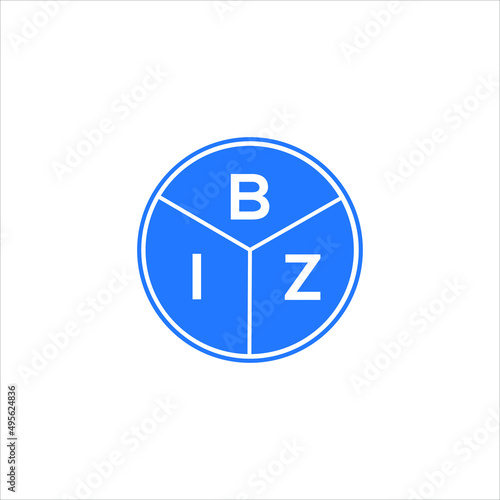 BIZ letter logo design on white background. BIZ creative circle letter logo concept. BIZ letter design.  © Faisal