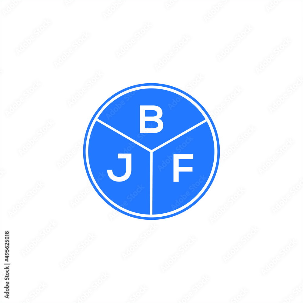BJF letter logo design on white background. BJF creative circle letter logo concept. BJF letter design. BJF letter logo design on white background. BJF creative circle letter logo concept. BJF letter design.
