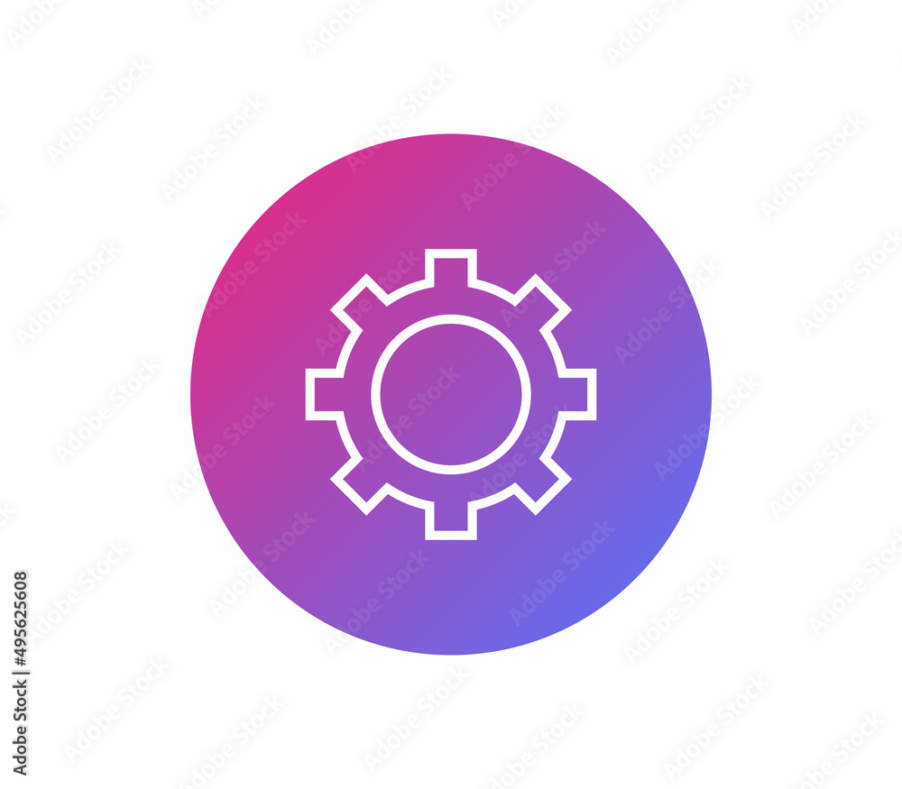 Cogwheel and teamwork flat illustration. Cogwheel and teamwork flat illustration.