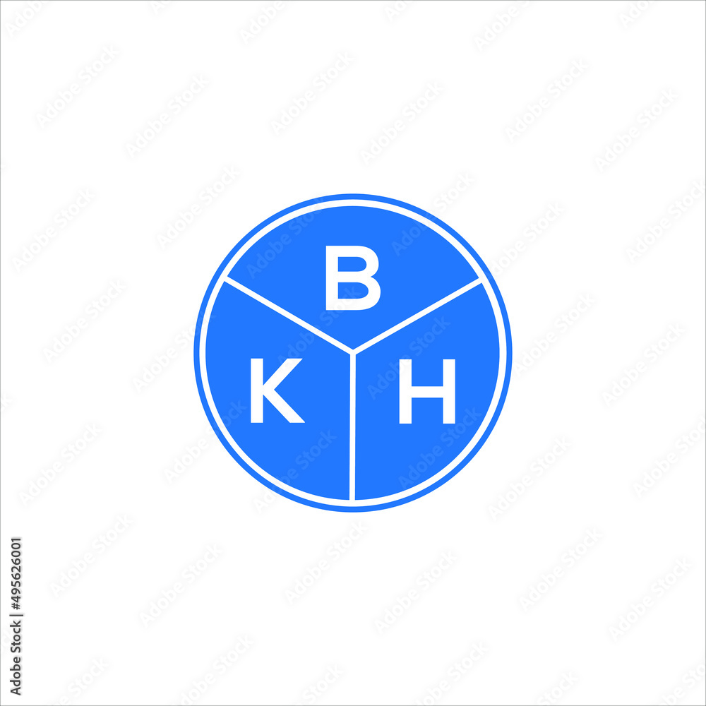 BKH letter logo design on white background. BKH creative circle letter logo concept. BKH letter design. BKH letter logo design on white background. BKH creative circle letter logo concept. BKH letter design.