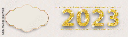 Long Noble Banner Ornaments 2023 Gold Emblem