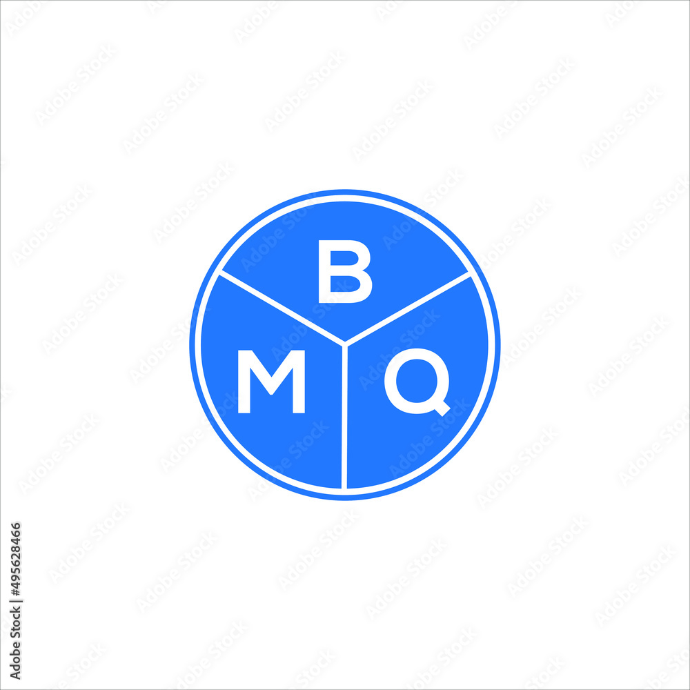 BMQ letter logo design on white background. BMQ creative circle letter logo concept. BMQ letter design. BMQ letter logo design on white background. BMQ creative circle letter logo concept. BMQ letter design.