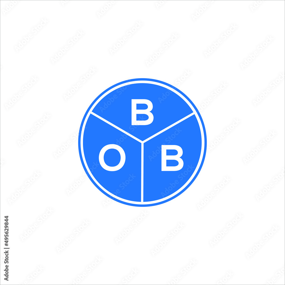 BOB letter logo design on white background. BOB creative circle letter logo concept. BOB letter design. BOB letter logo design on white background. BOB creative circle letter logo concept. BOB letter design.