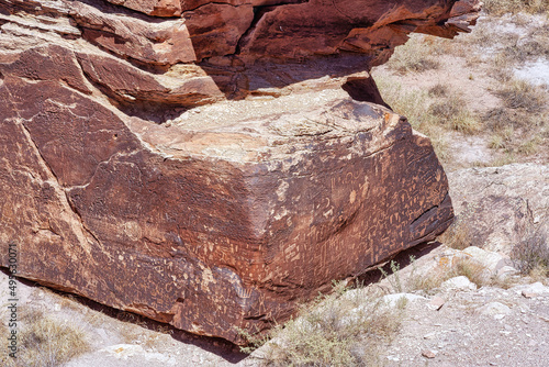 Slika na platnu Newspaper Roch in Arizona hear Holbrook, USA