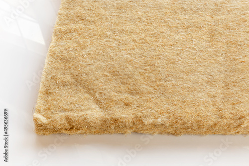Quadro em tela materials background - compressed thermal insulating hemp fiber bonded panels