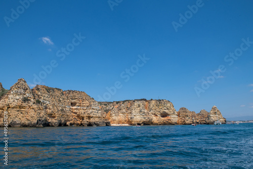 Costa del Algarve portugués vista desde el mar
