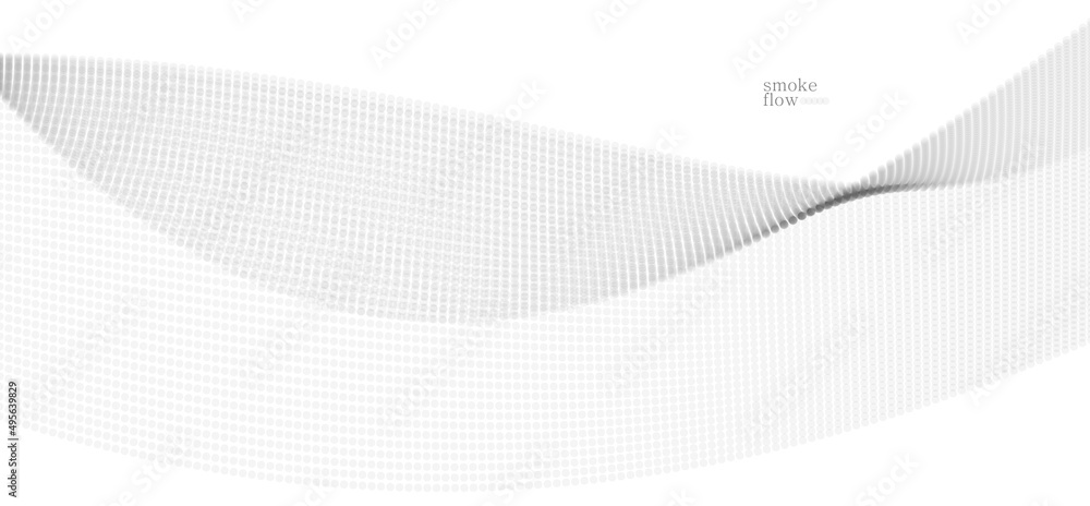 Abstract vector smoke background, wave of flowing circles particles, light grey abstract illustration, smooth and soft design, relaxing image. Abstract vector smoke background, wave of flowing circles particles, light grey abstract illustration, smooth and soft design, relaxing image.