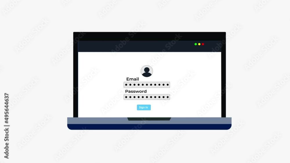 Computer data and information stealing concept 4K animation. Website login scam and hacking concept. Computer virus protection and scam defender animation. Data transfer and hacking info 4K animation. Computer data and information stealing concept 4K animation. Website login scam and hacking concept. Computer virus protection and scam defender animation. Data transfer and hacking info 4K animation.