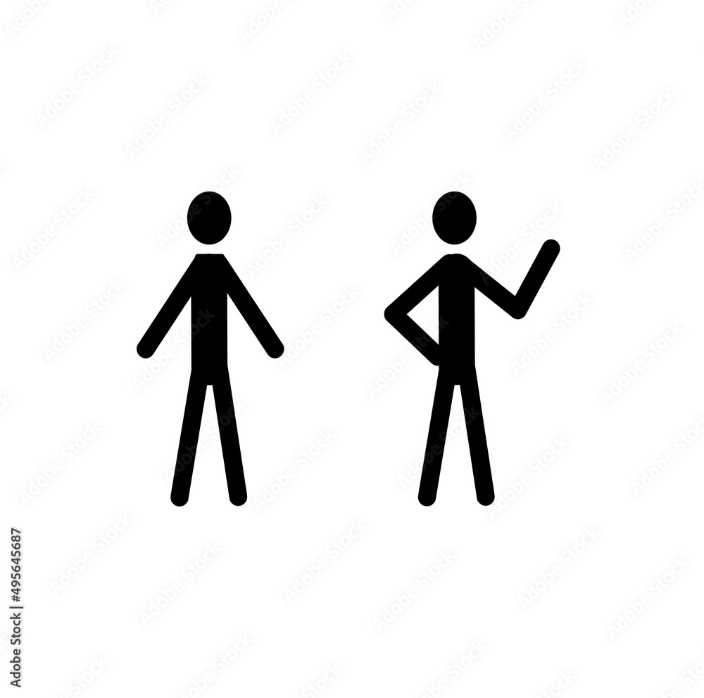 pictogram, silhouette of a human figure in various poses, isolated on a white background pictogram, silhouette of a human figure in various poses, isolated on a white background