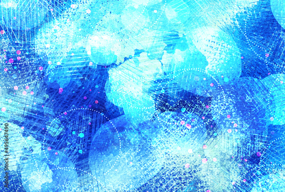 Obraz premium 背景素材_水彩テクスチャ_キラキラ