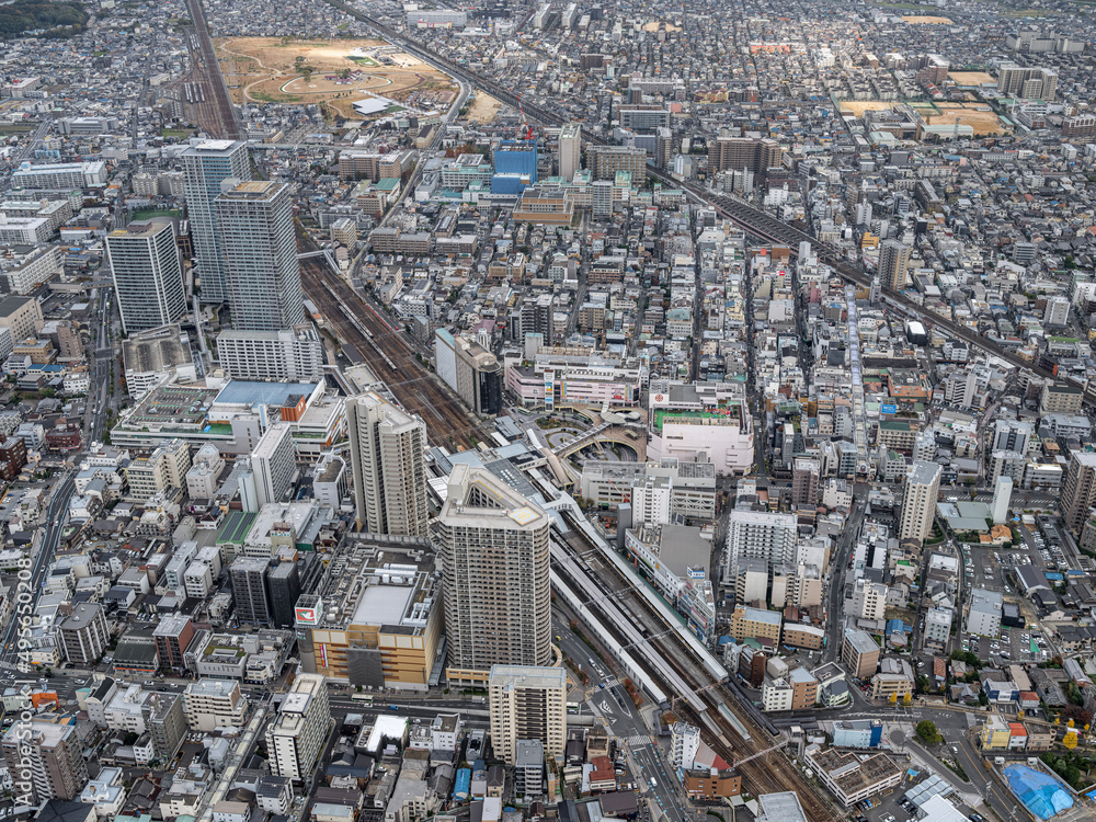Fototapeta premium 高槻市中心部