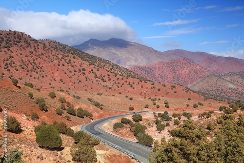 Morocco Atlas mountains road