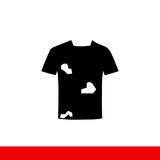 dirty shirt stained icon vector