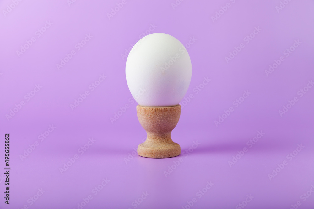 Easter card design. Easter egg on a stand Easter card design. Easter egg on a stand