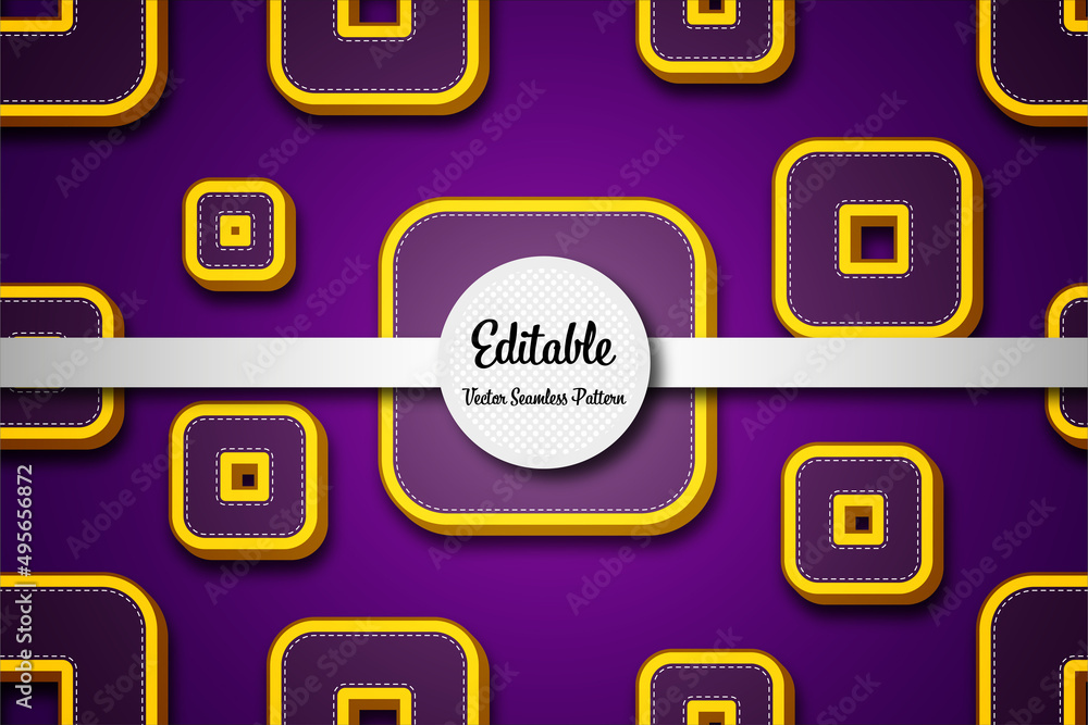 editable purple cube seamless vector pattern with modern style editable purple cube seamless vector pattern with modern style