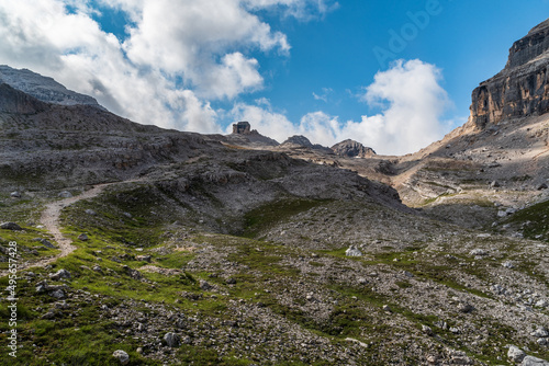 Gravo del Vallon Bianco - highest part of Fanes valley in the Dolomites © honza28683
